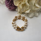 Vintage Napier 2 strand faux pearl bracelet gold tone