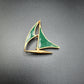 Vintage 70's Sailboat Brooch by Joy