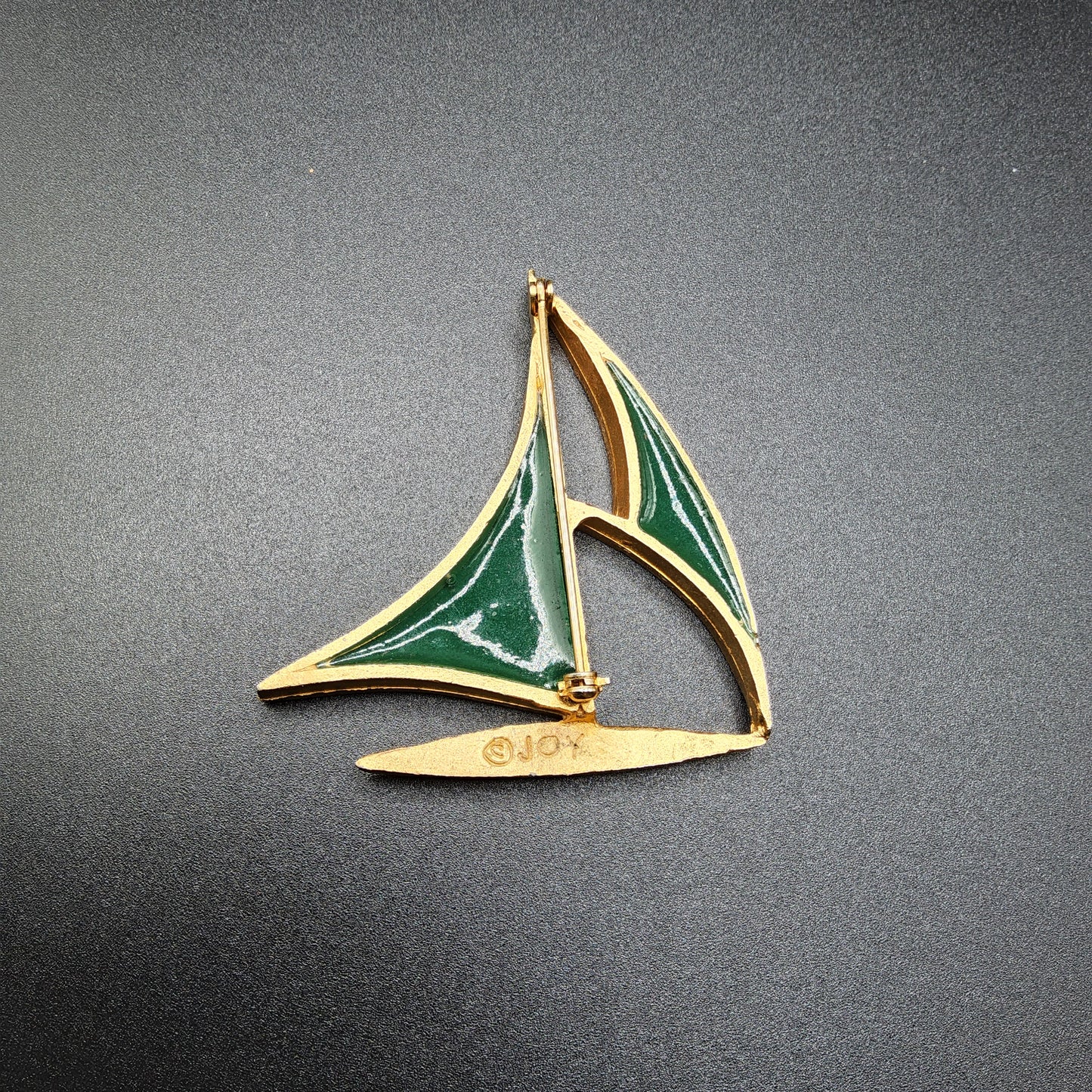 Vintage 70's Sailboat Brooch by Joy