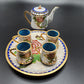 Vintage Chinese Cloisonne Enameled Miniature Toy Tea Set