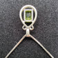 Peridot Pendant marked 925 and 925 box chain from Italy