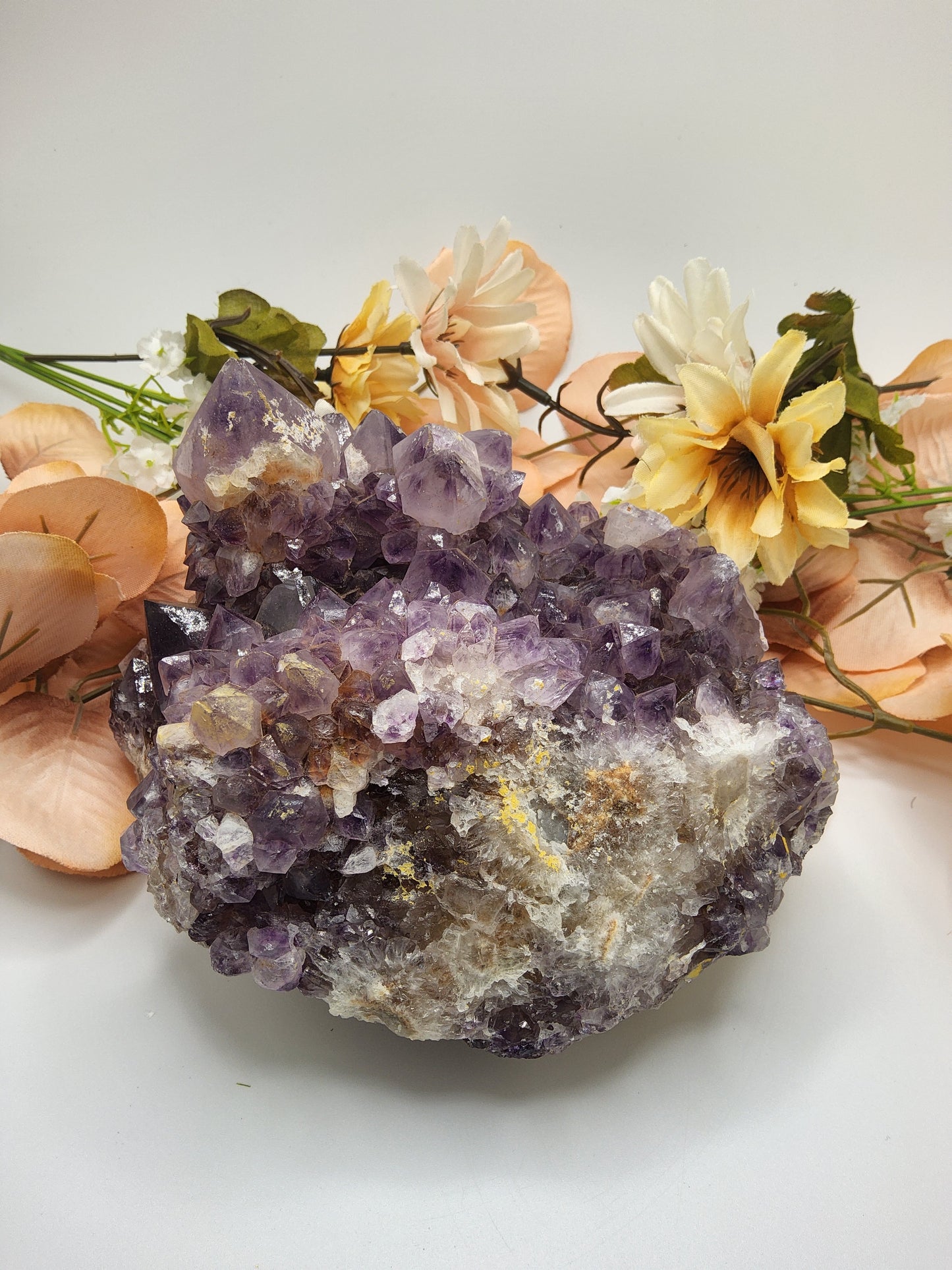 Amethyst Quartz Crystal Cluster