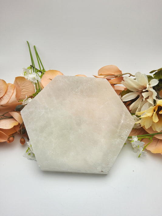 Large Hexagon Selenite Plate