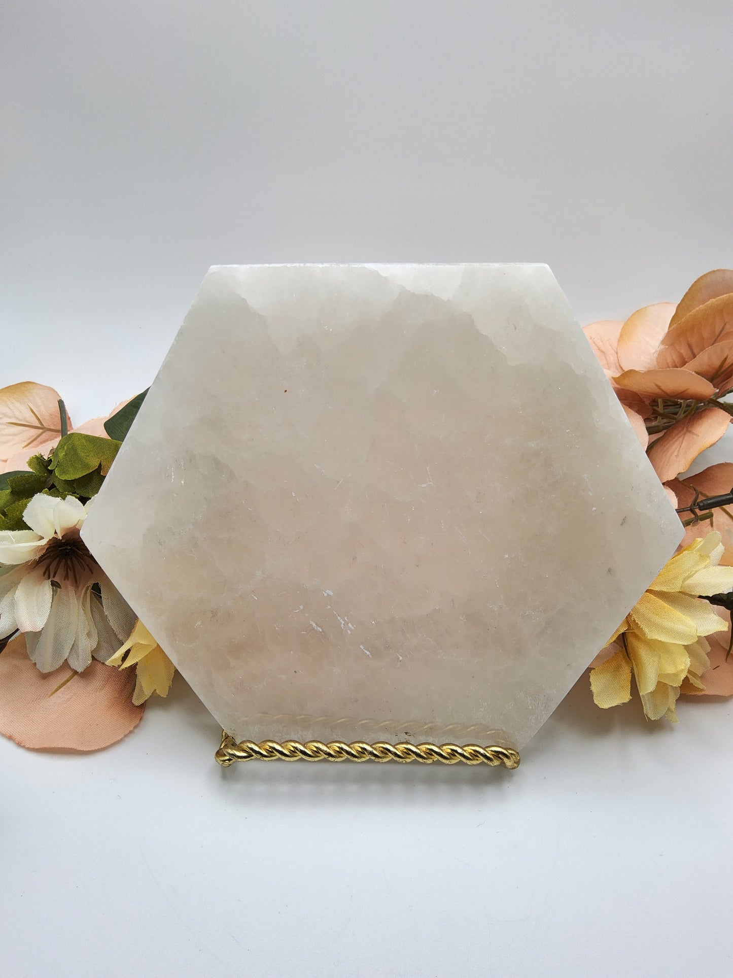 Large Hexagon Selenite Plate