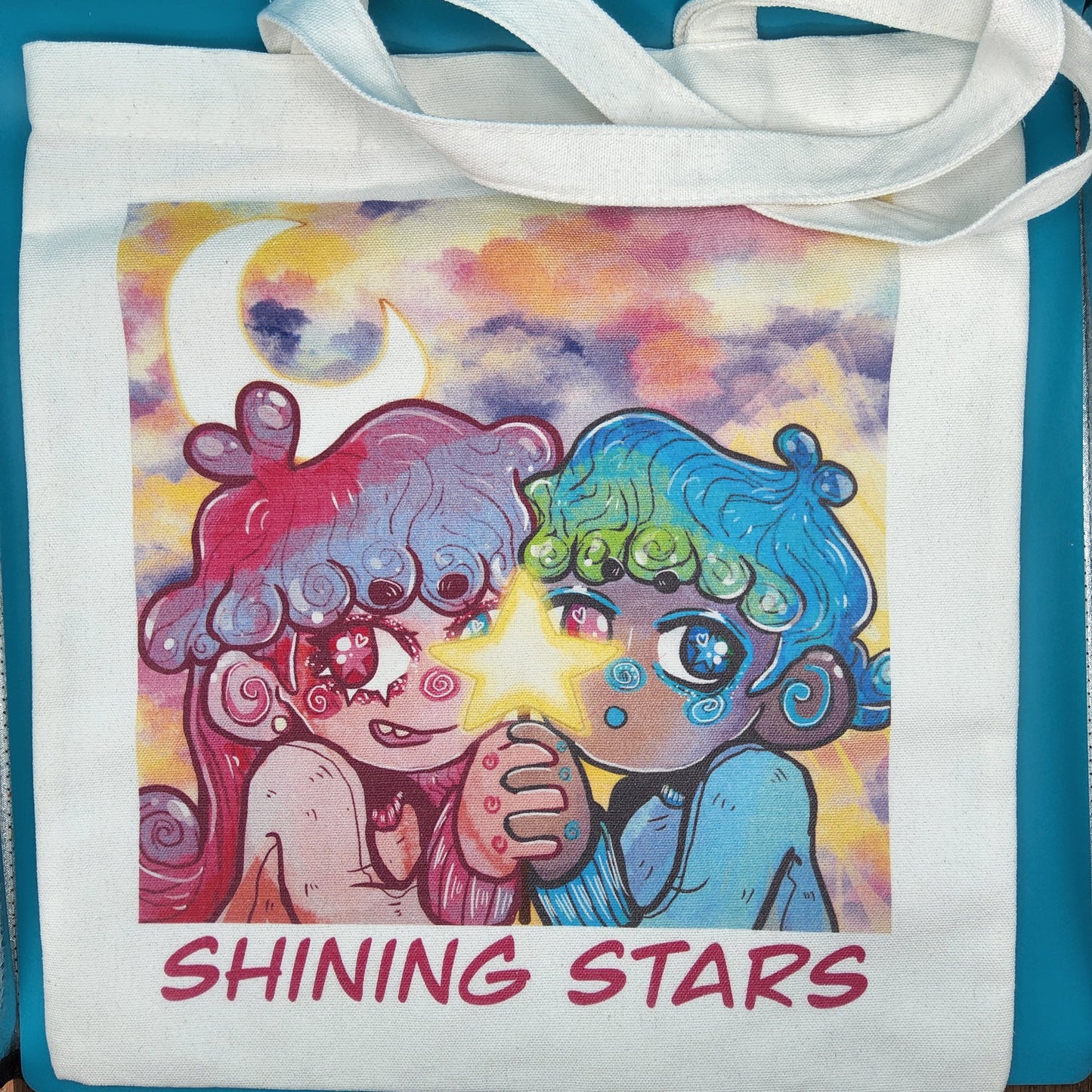 Tote bag Shining Stars