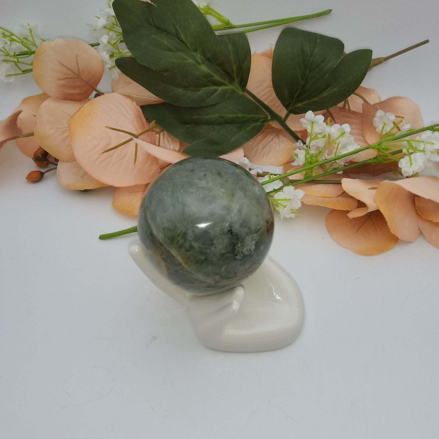 Green Quartz Sphere (stand not included)