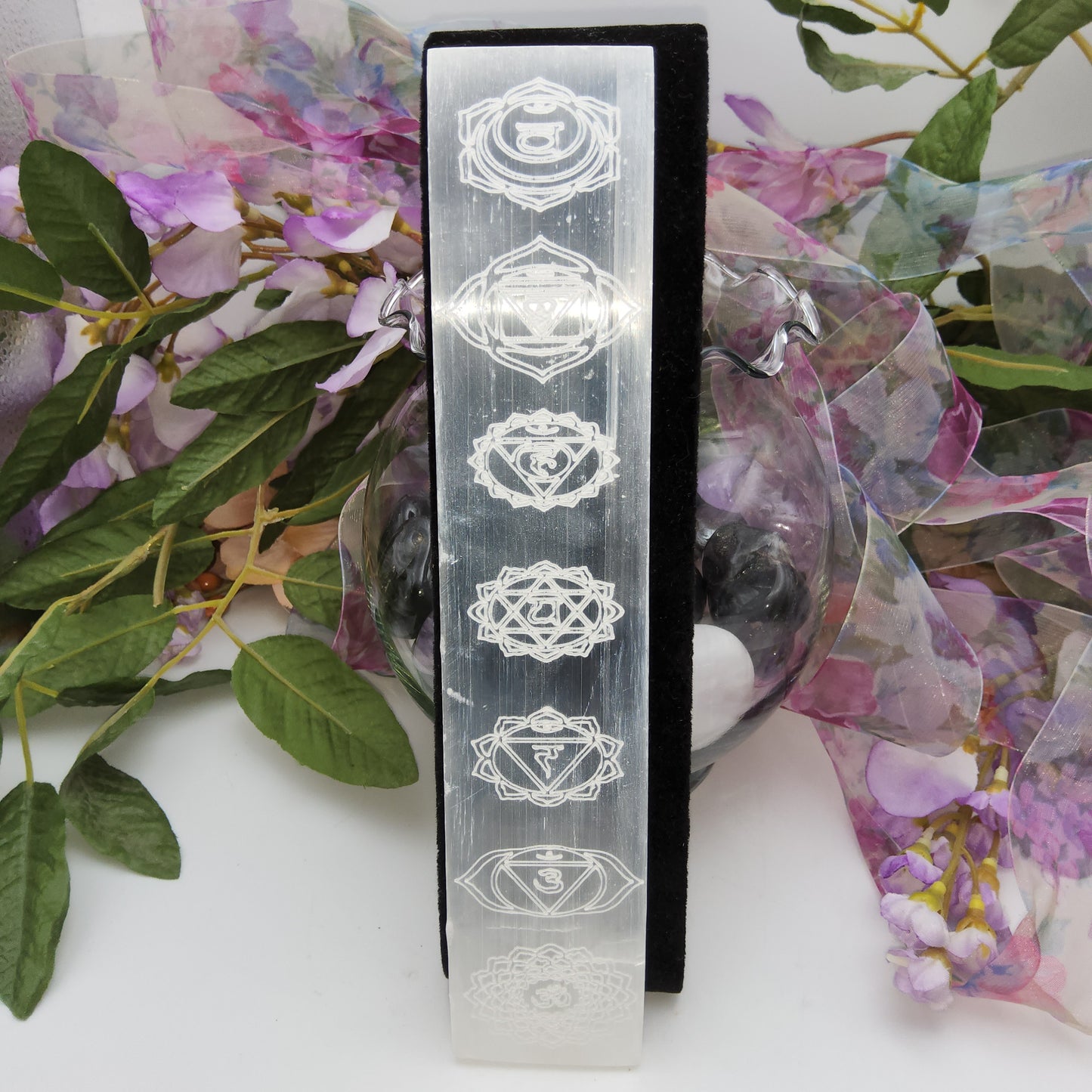 Selenite Chakra Ruler