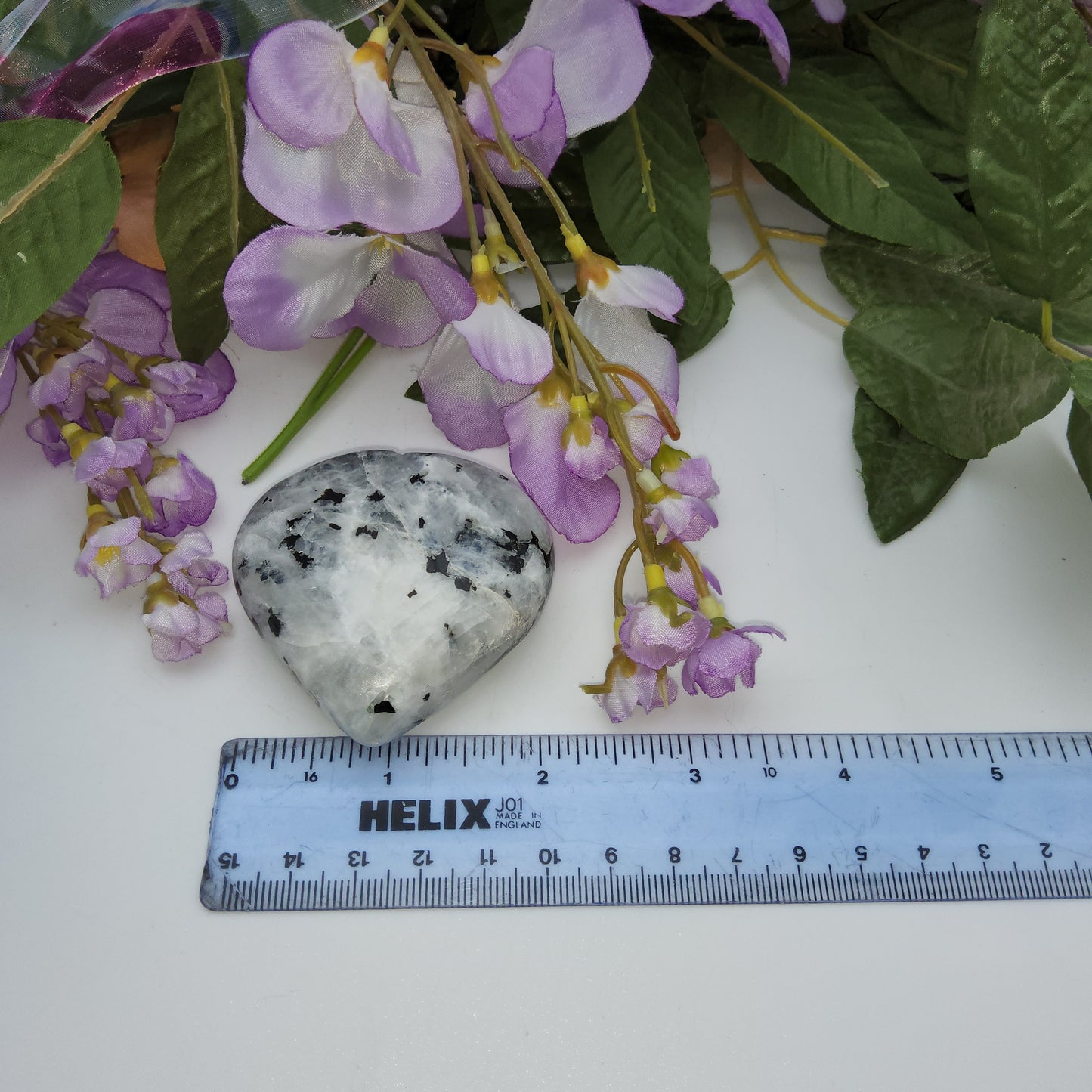 Rainbow Moonstone Heart