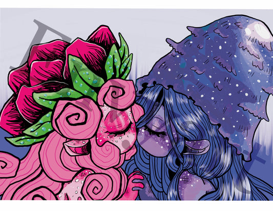 Print Faeries kiss